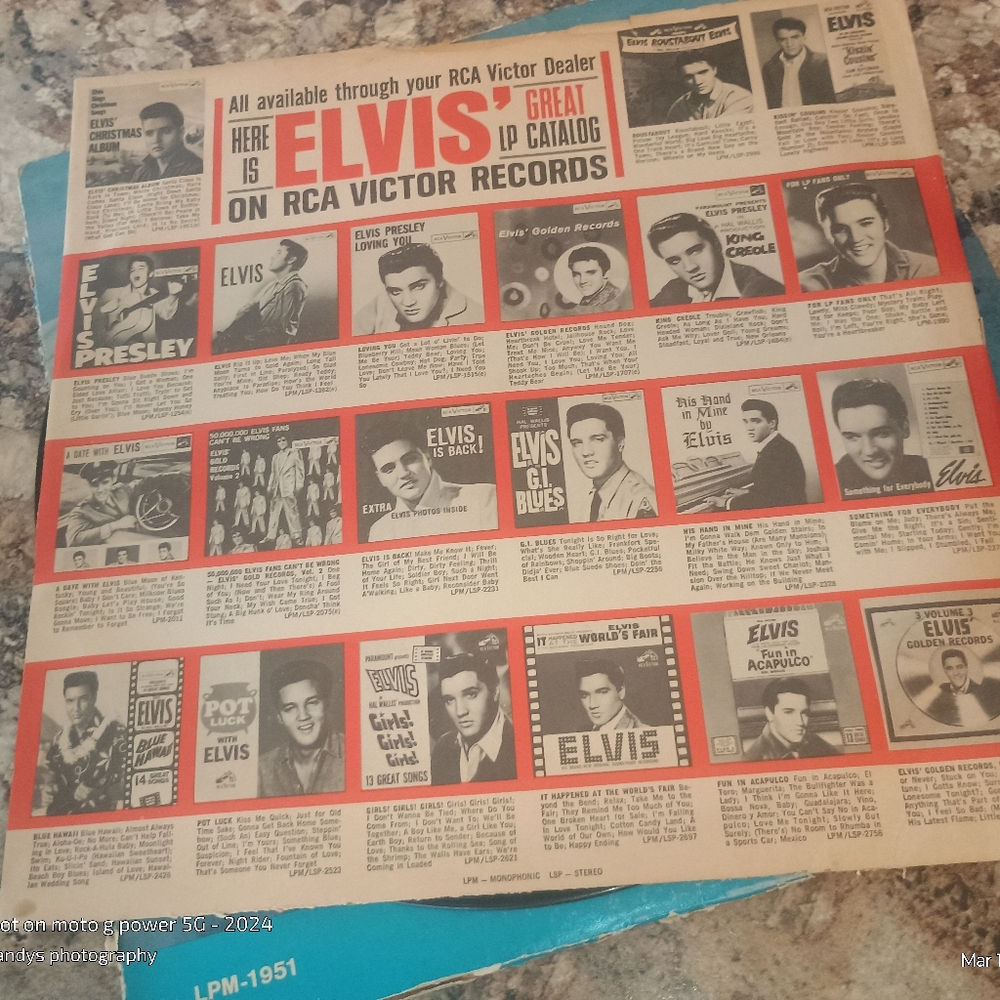 Elvis Christmas Album - Blue Cover Pristine Condition Brand New. - Picture 6 of 7